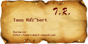 Tass Róbert névjegykártya