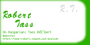 robert tass business card